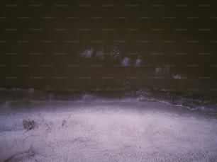 a picture taken from above of a sandy beach