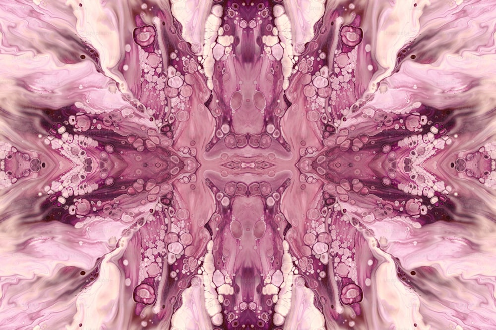 a very pretty pink and white abstract design