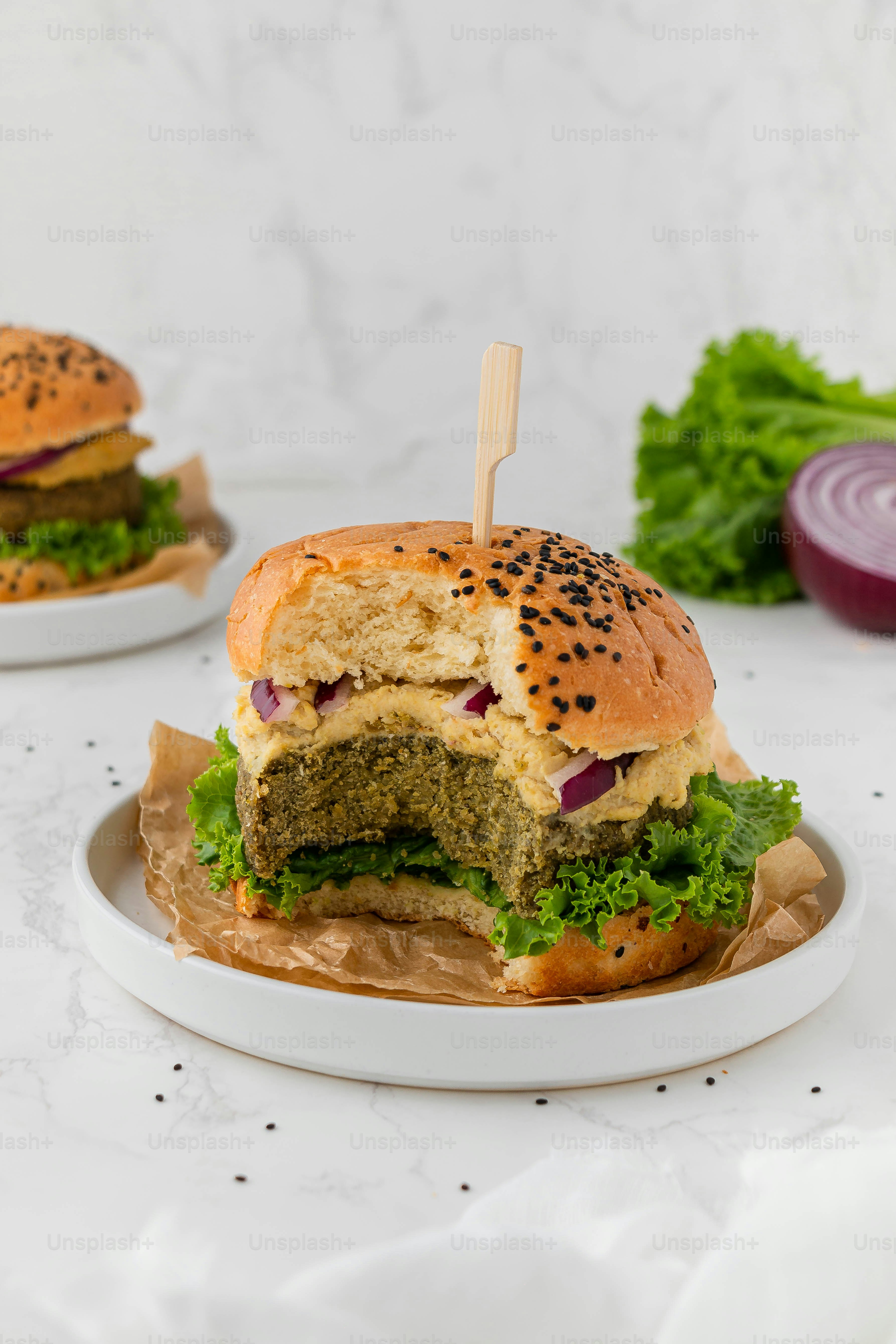 a sandwich with a toothpick sticking out of it