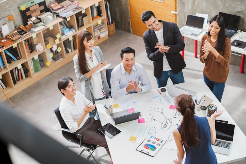 Business professionals in a meeting
