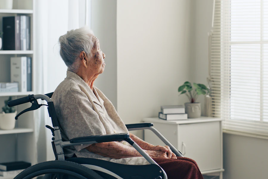 Music therapist supporting an adult