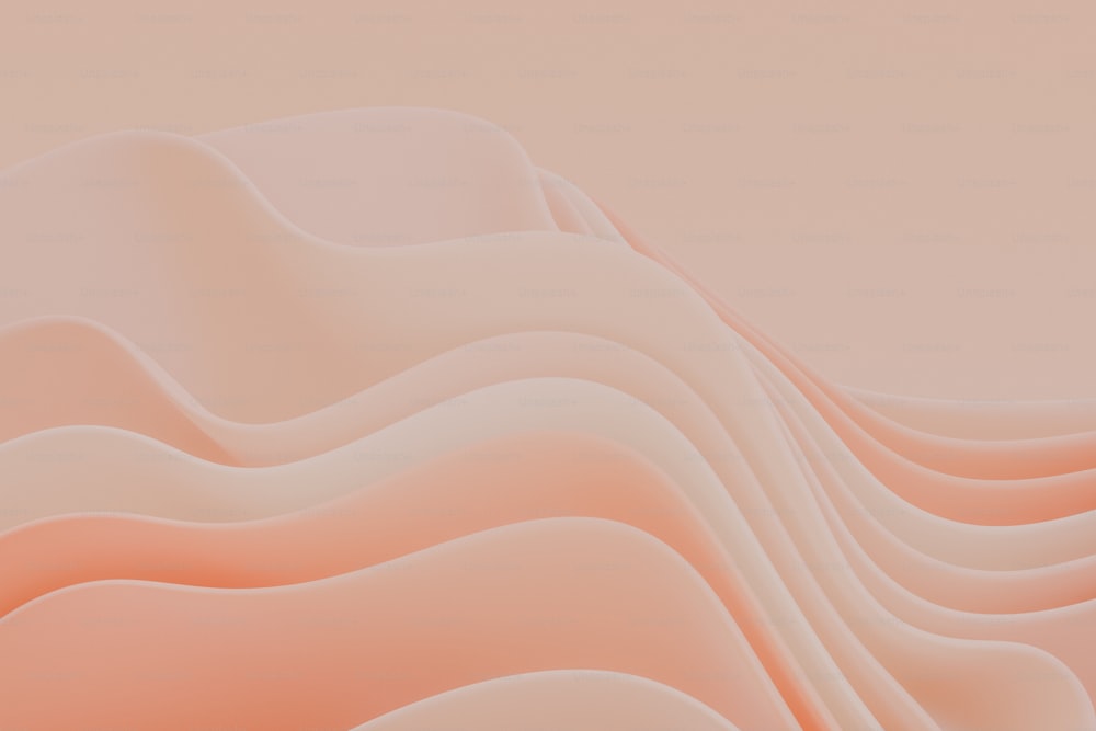 抽象的なピンクの背景と波状の形
