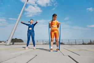 a couple of people that are standing in the street