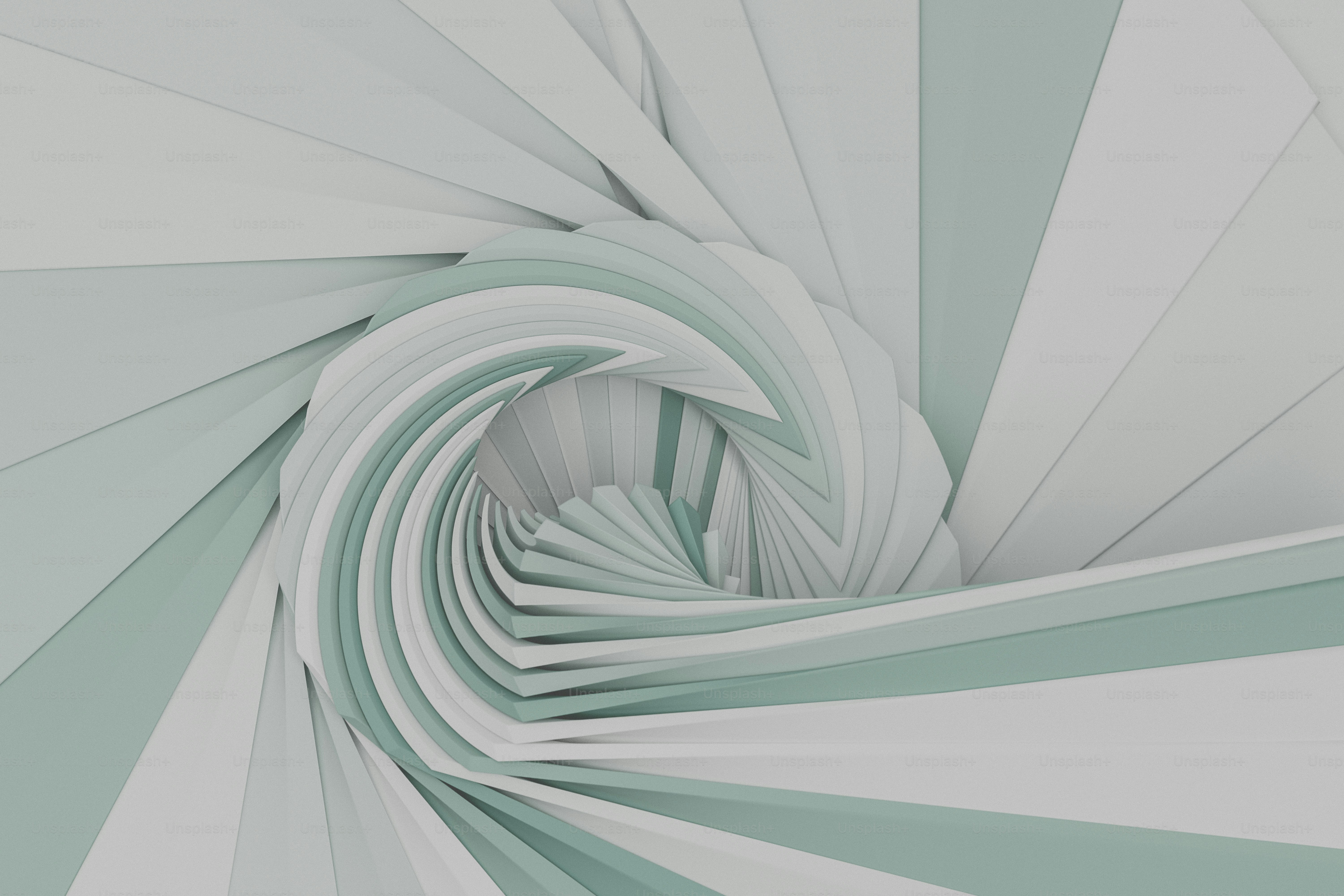 an abstract photo of white and green lines