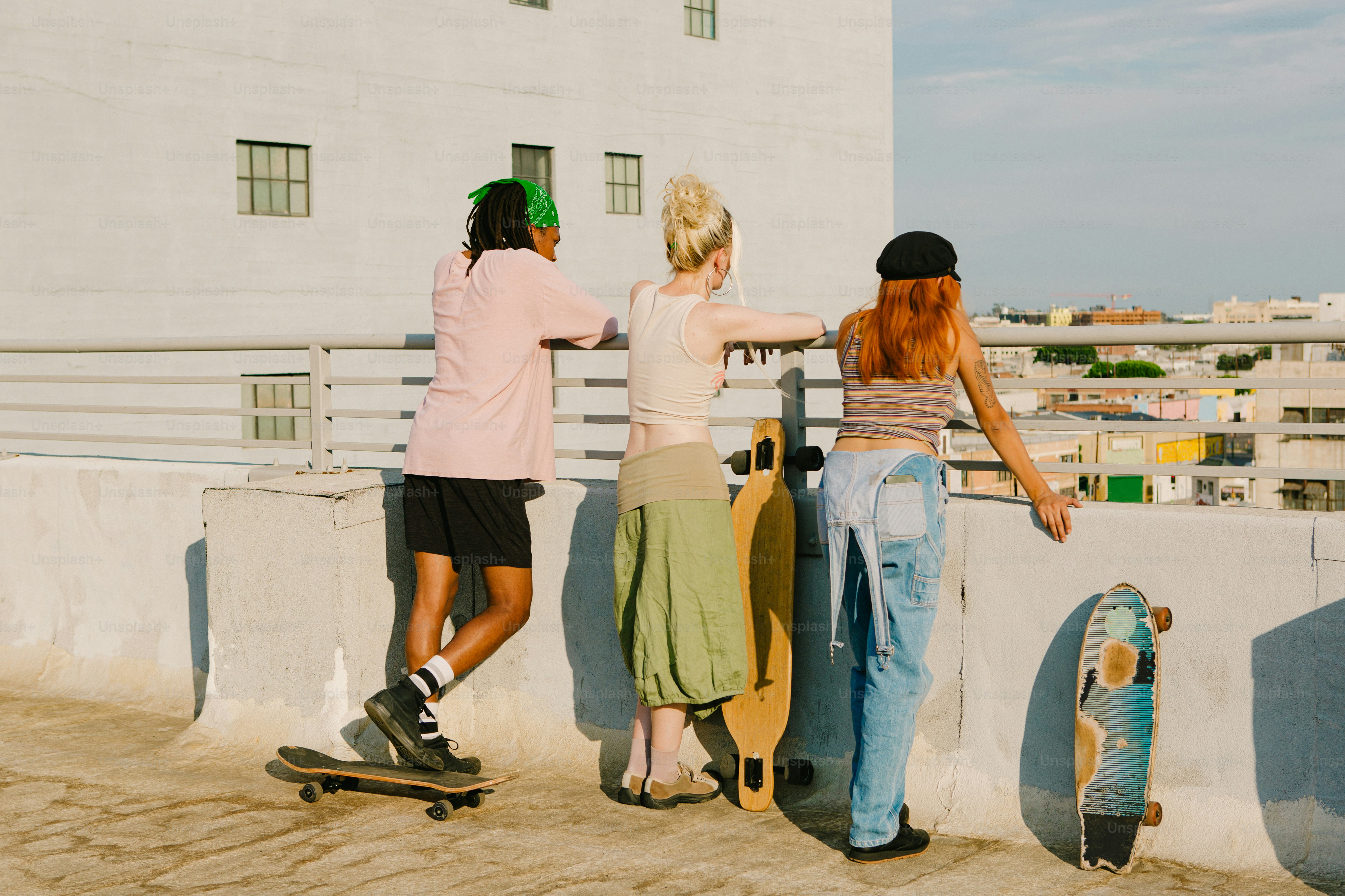 a group of young women standing next to each other