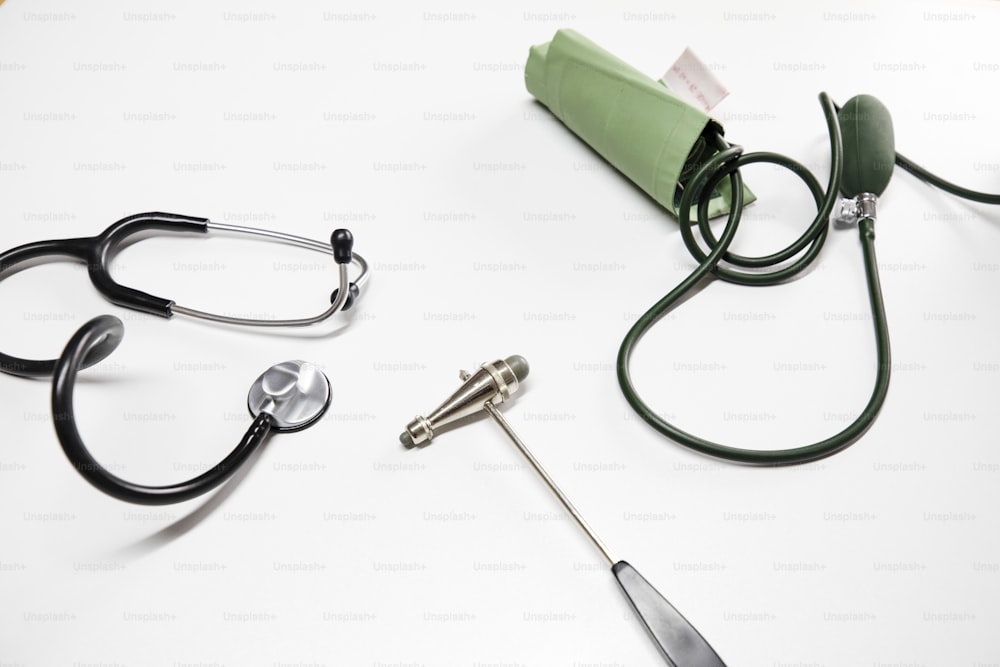 a group of medical equipment sitting on top of a table