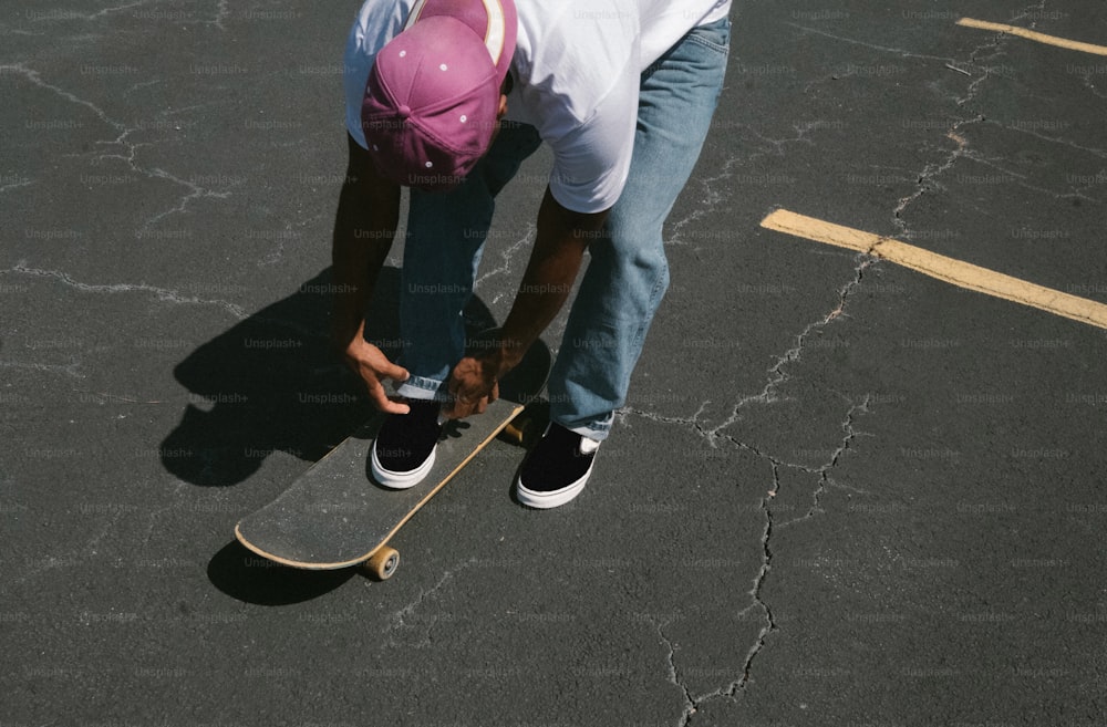 a person with a helmet on a skateboard