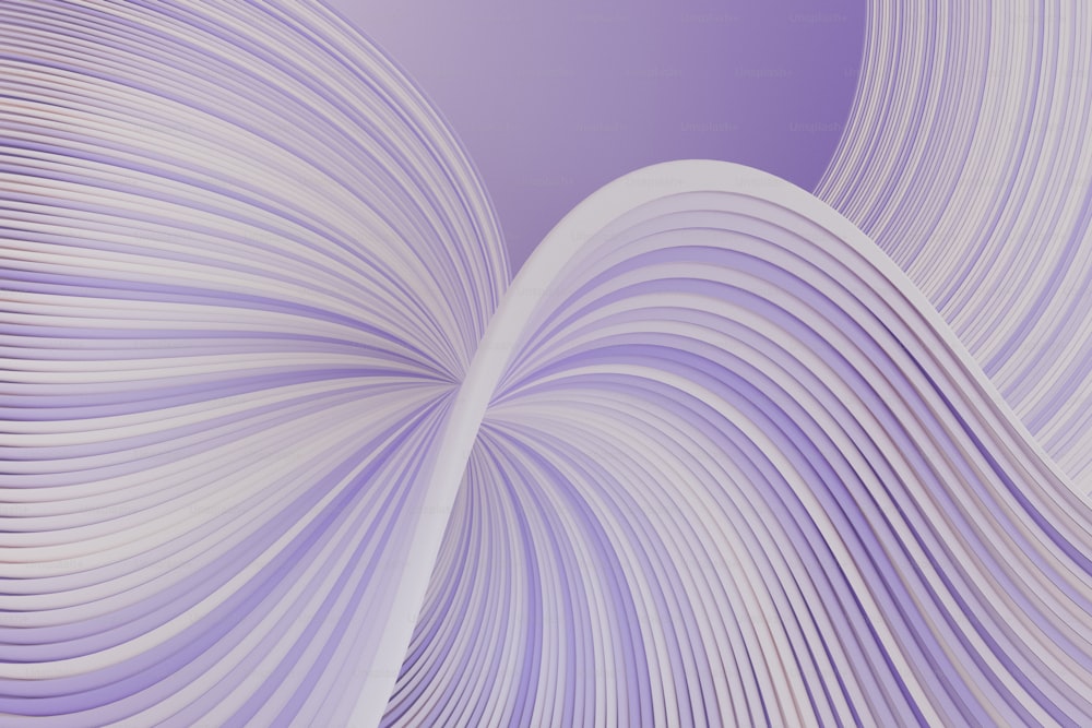 Un fondo abstracto púrpura y blanco con líneas onduladas