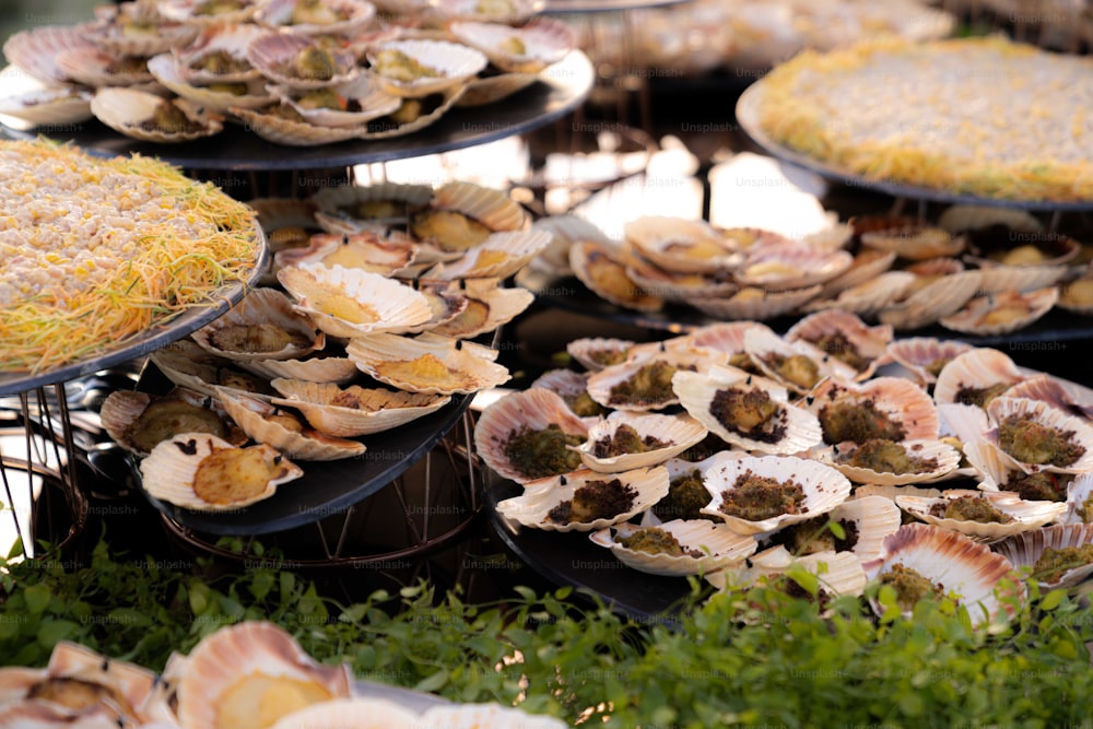 a table topped with lots of different types of food