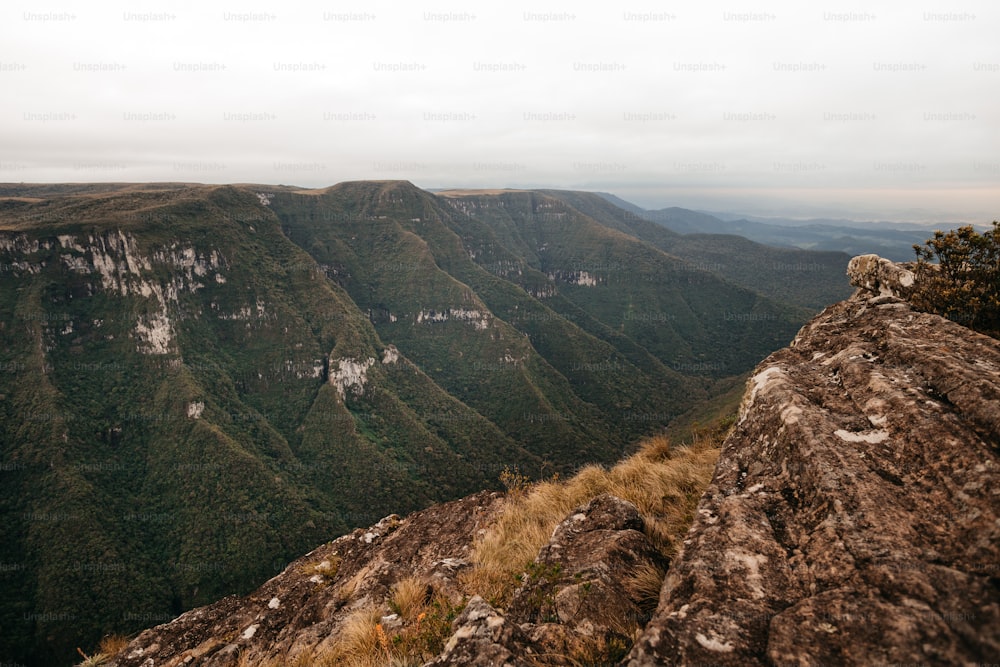 a view of the mountains from a high point of view