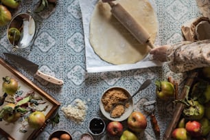 a table topped with lots of different types of food