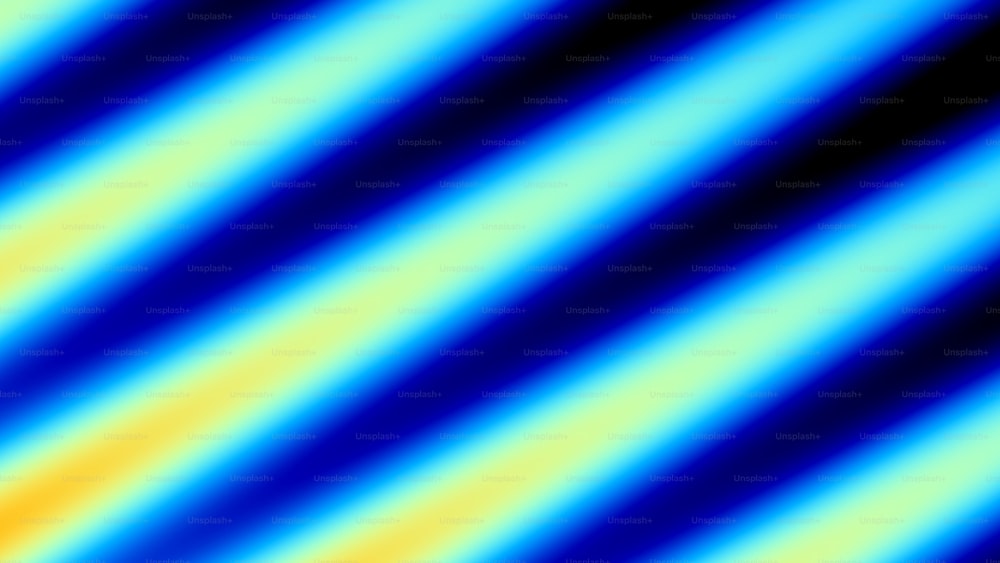 a blurry image of blue and yellow stripes