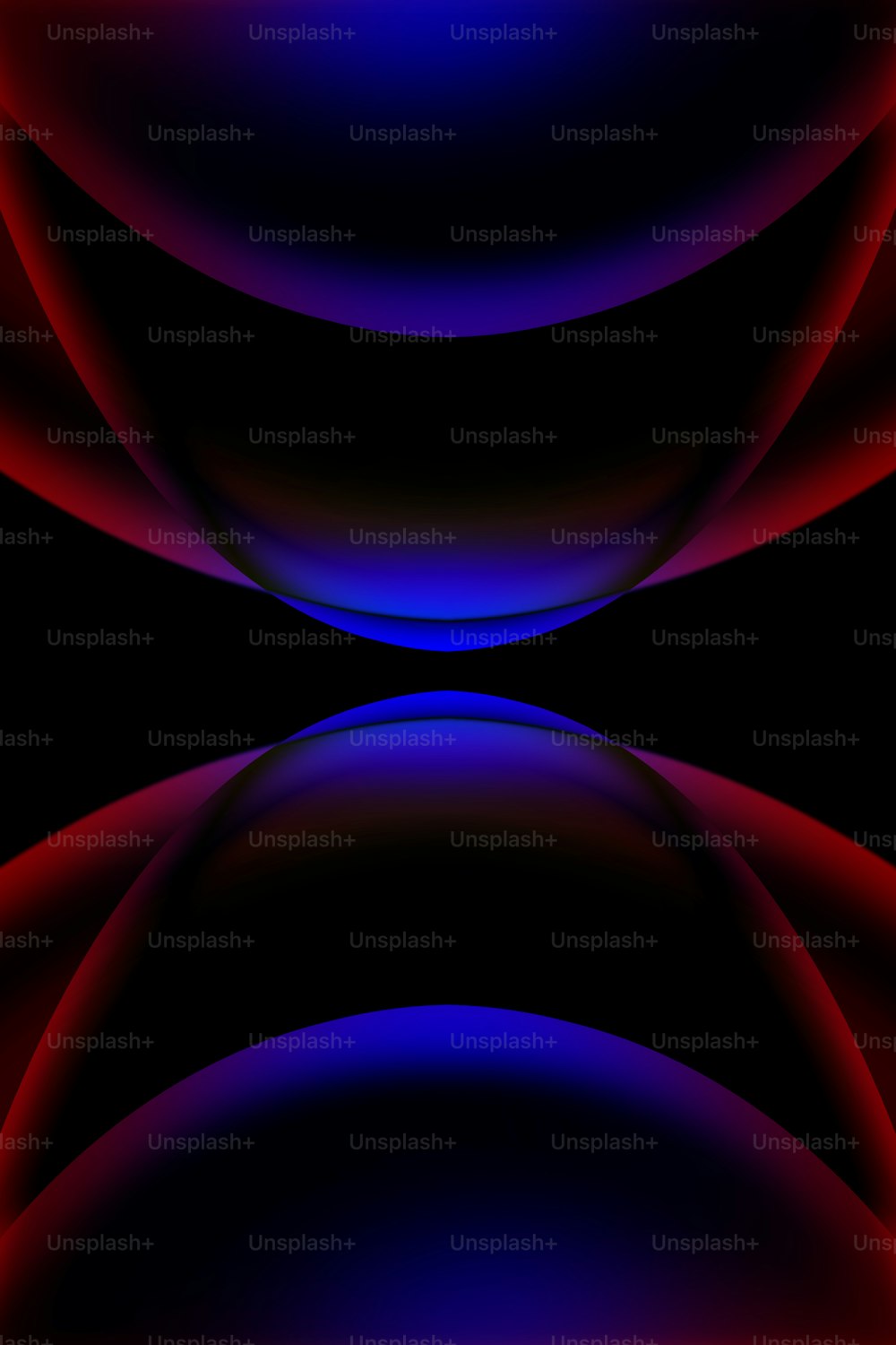 a red and blue background with a black background