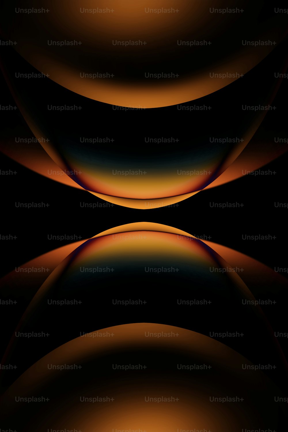 Un'immagine astratta di uno sfondo nero e arancione