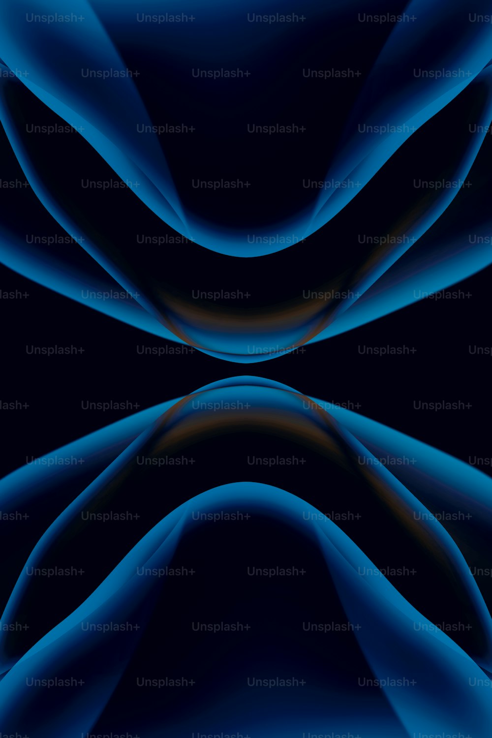 a black and blue background with wavy lines