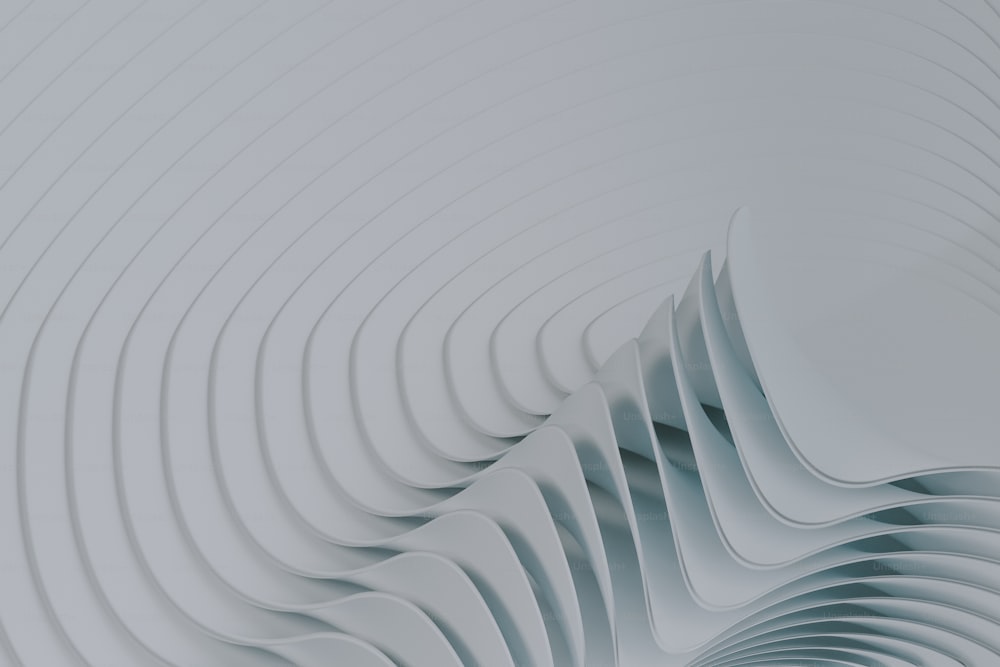 Un fondo blanco abstracto con líneas onduladas