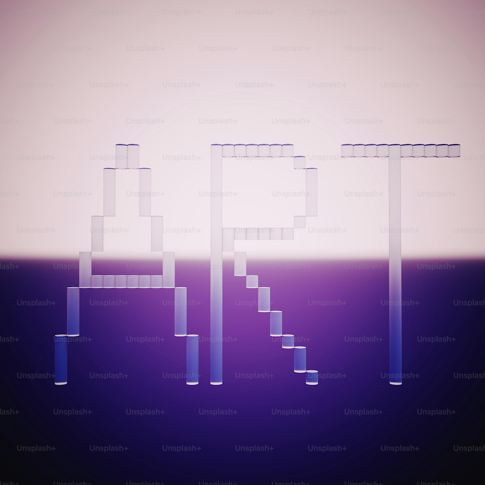 a computer generated image of a set of stairs
