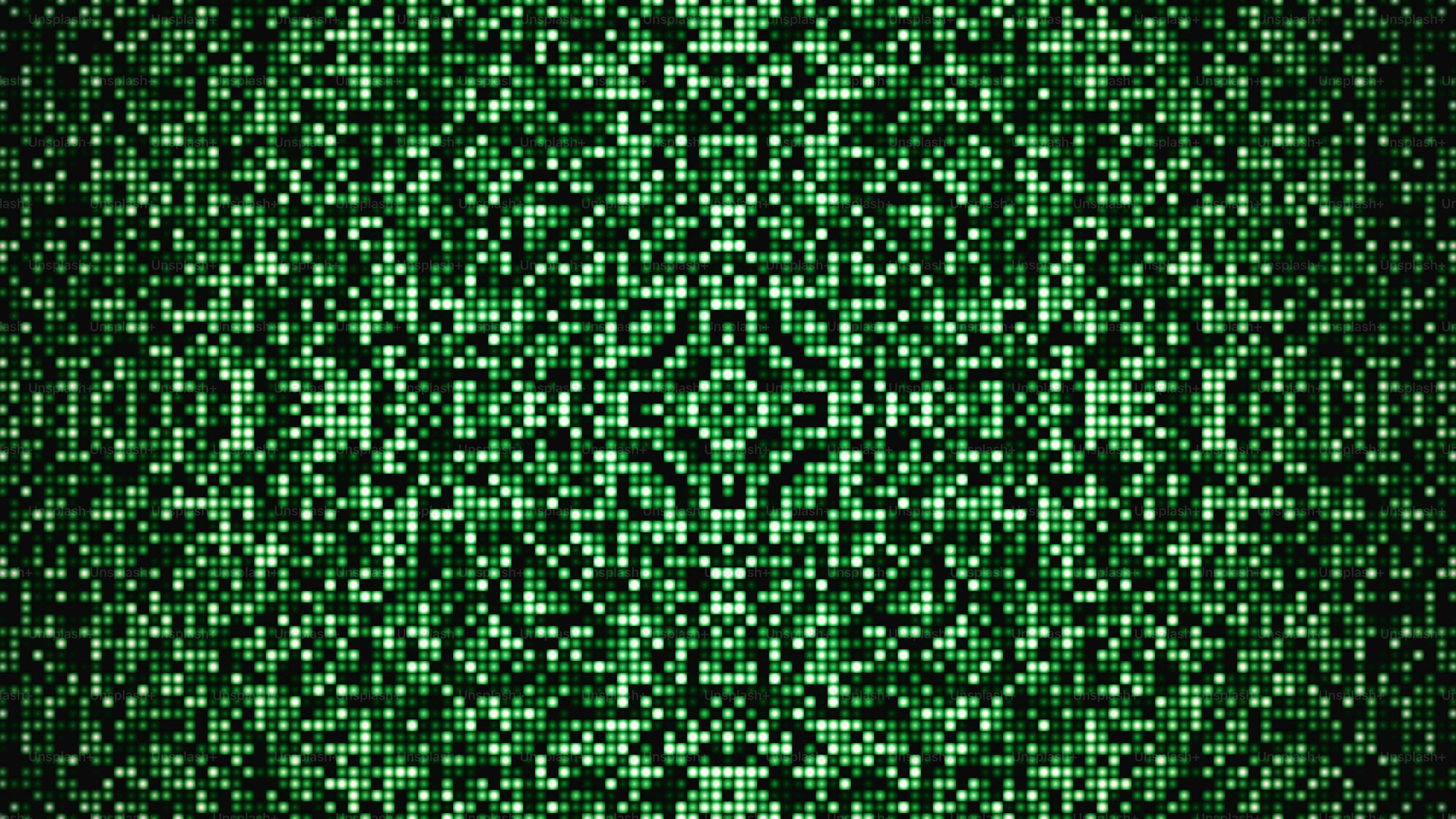 un fondo verde y negro con pequeños puntos