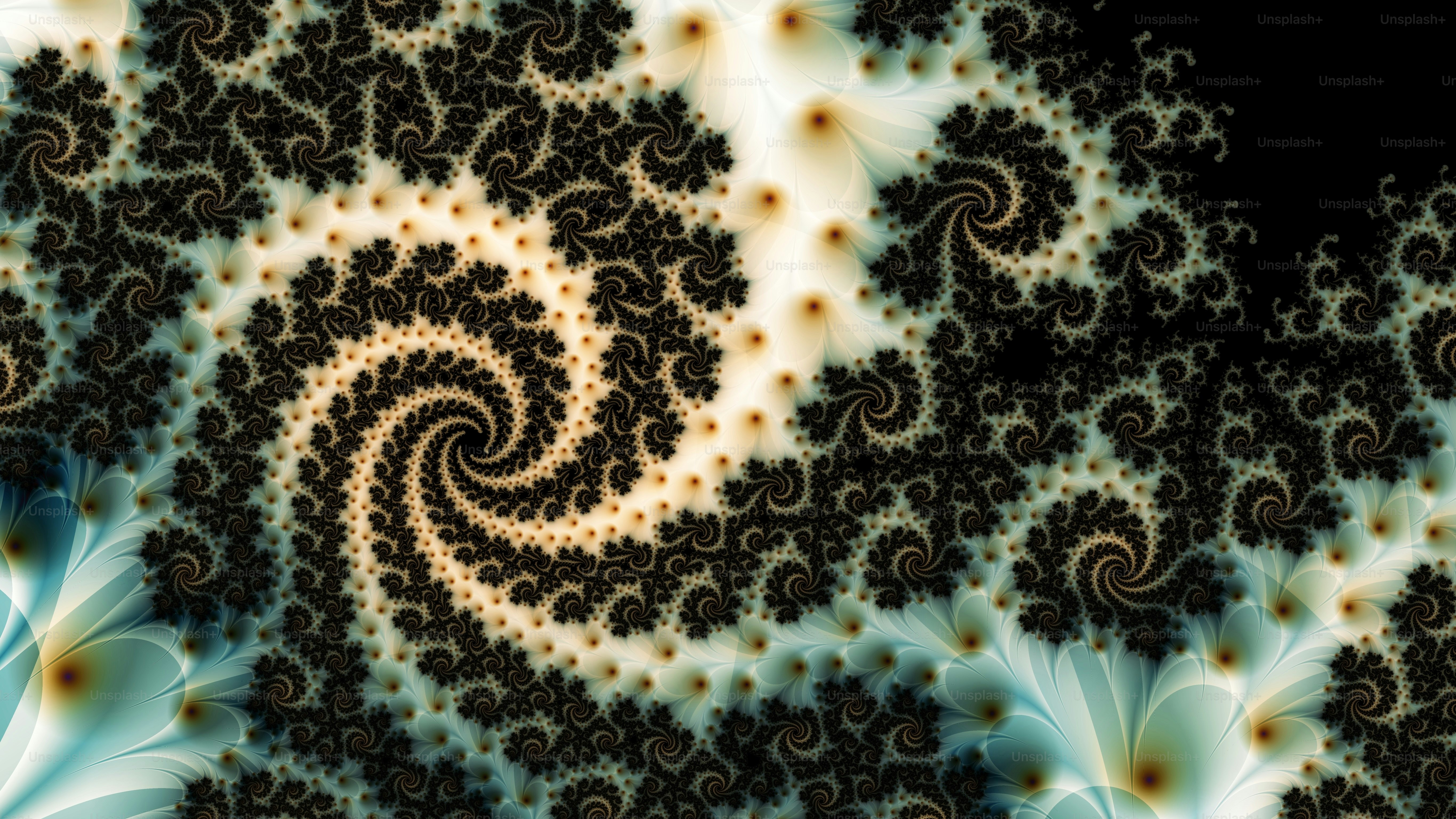 a computer generated image of a spiral design