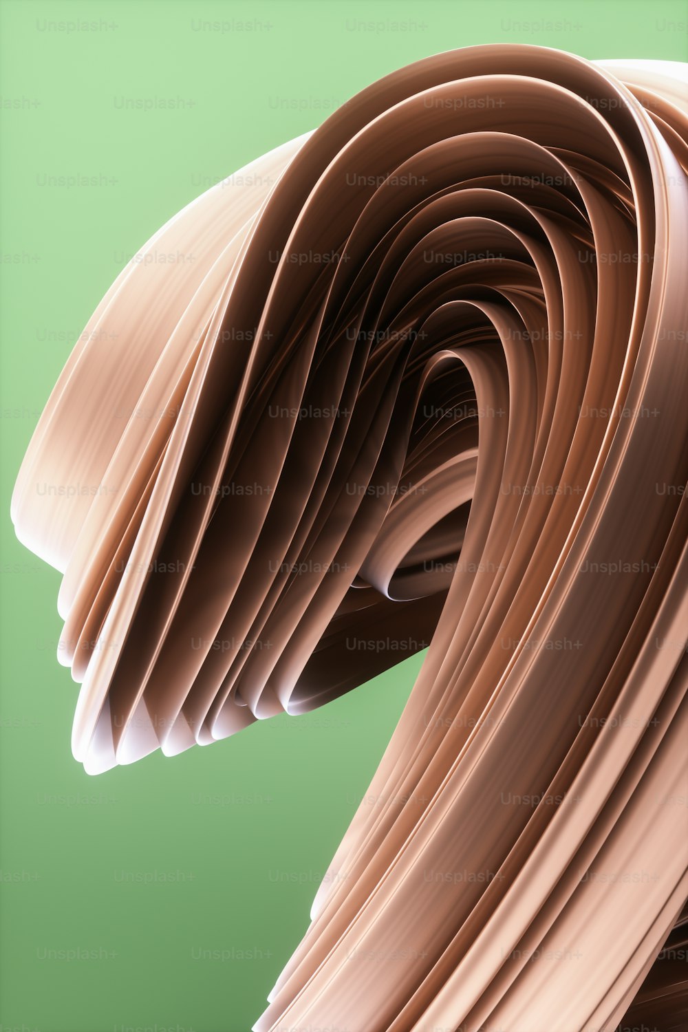 a computer generated image of a stack of papers