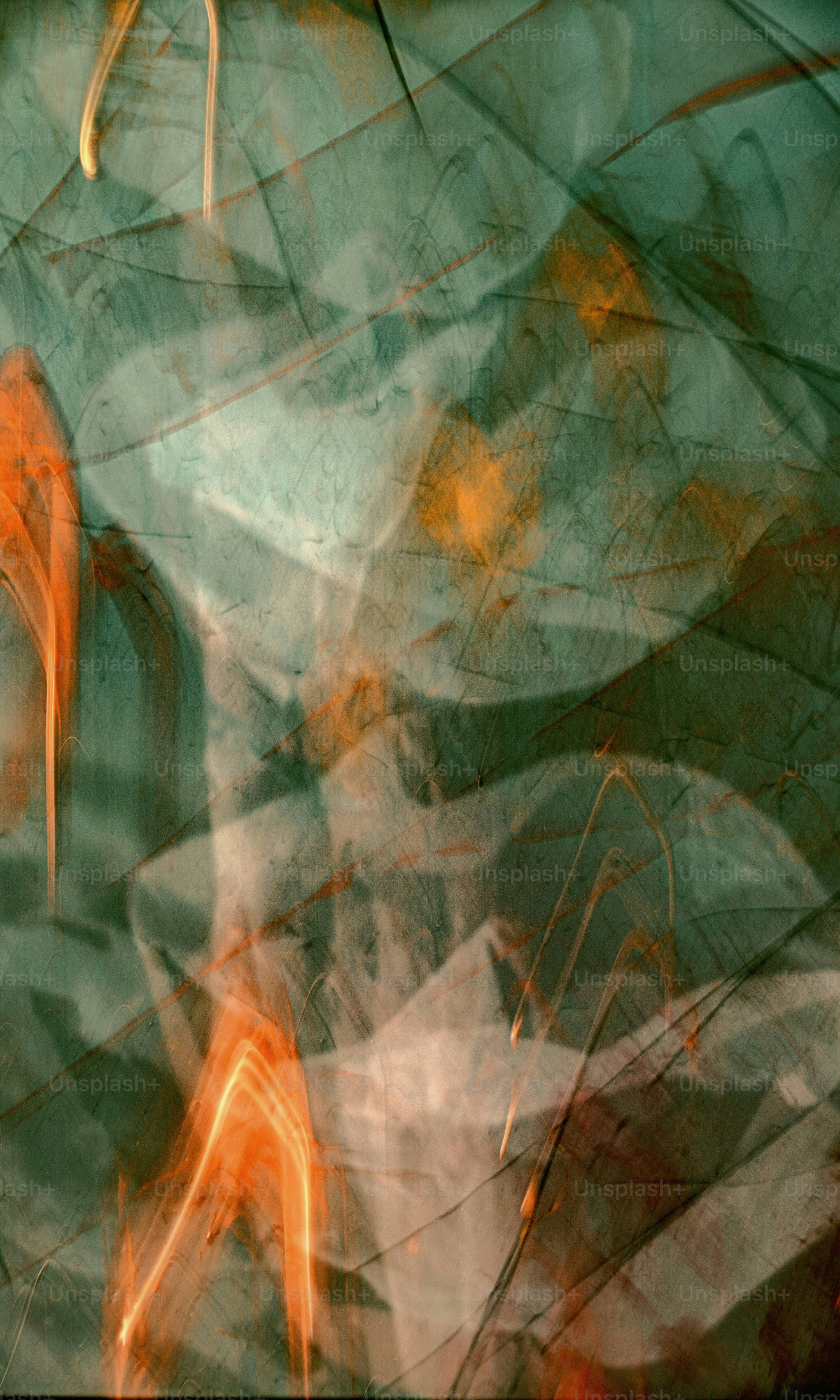 a blurry photo of a person with a cell phone