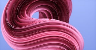 an abstract photo of a curved pink object