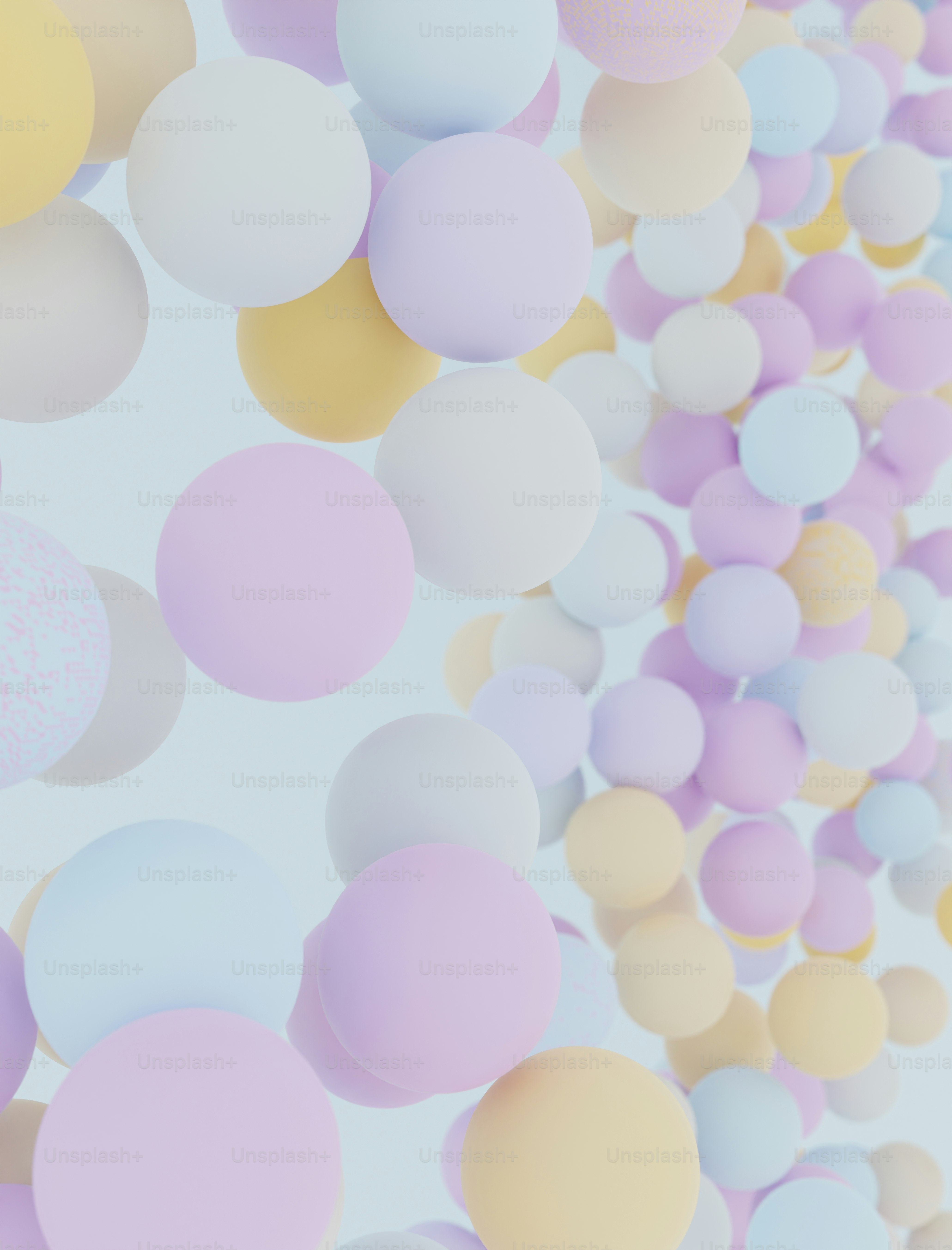 A group of balloons floating in the air photo – Pastel Image on Unsplash