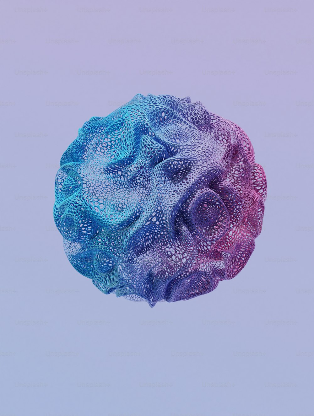 Una bola multicolor de pompas de jabón flotando en el aire