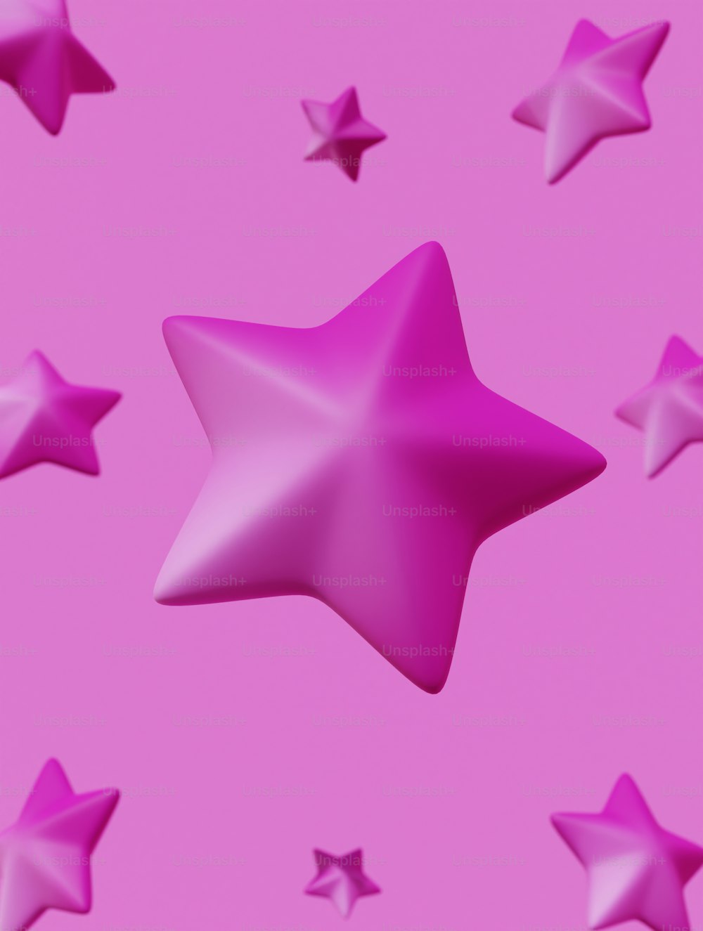 ein rosafarbener Hintergrund mit vielen glänzenden Sternen