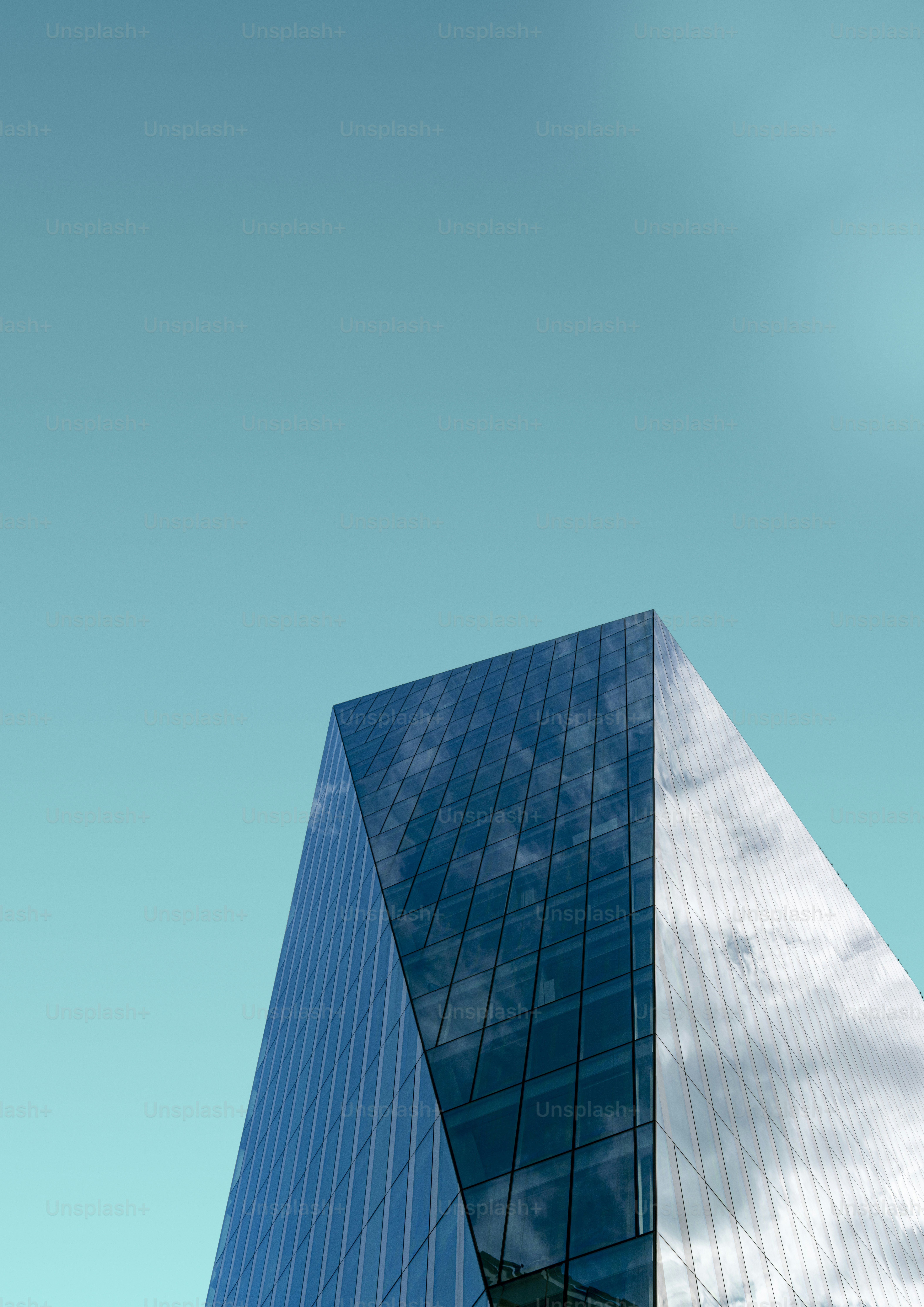空を背景にした非常に高い建物