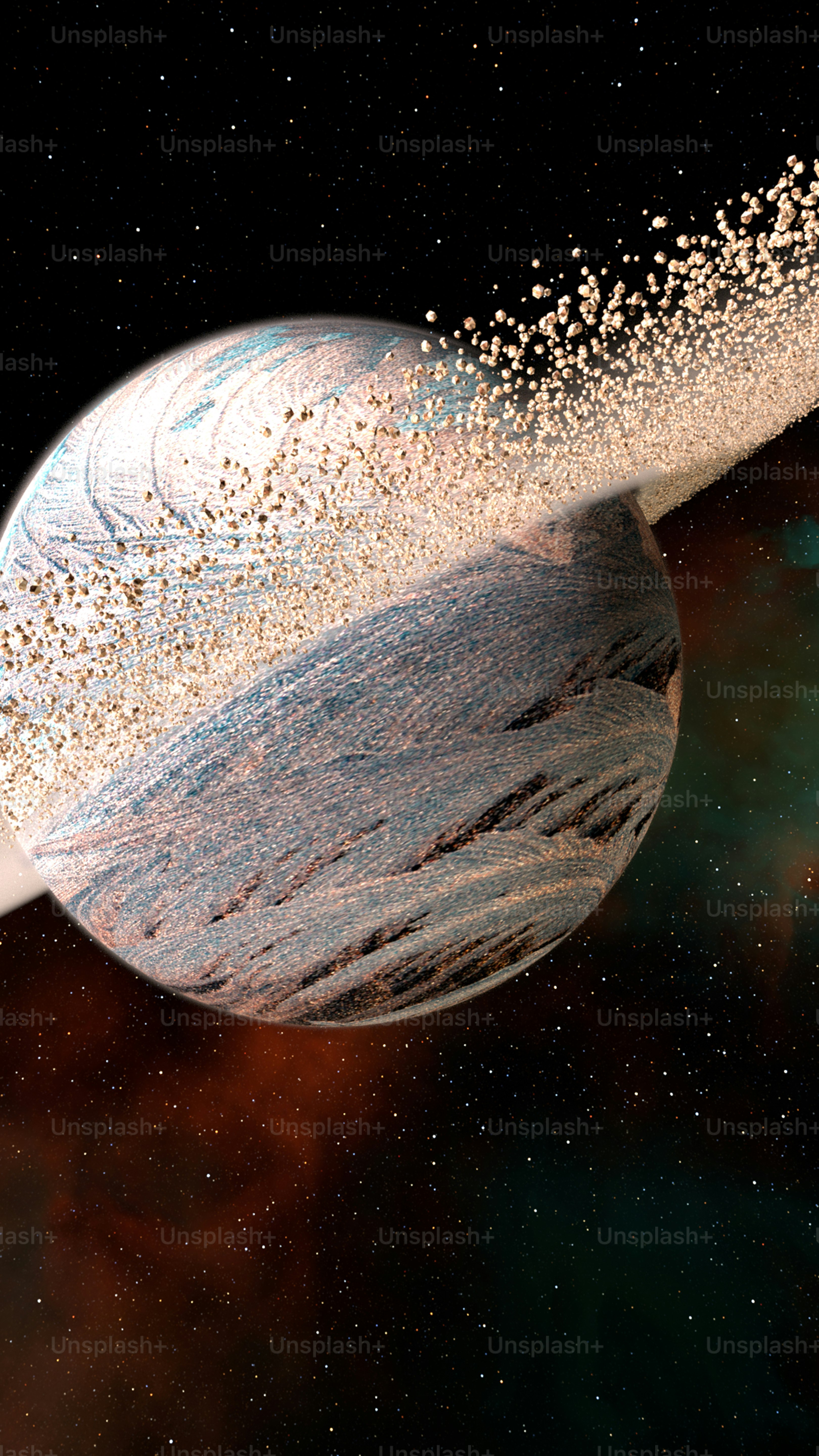 an artist's rendering of an object in space