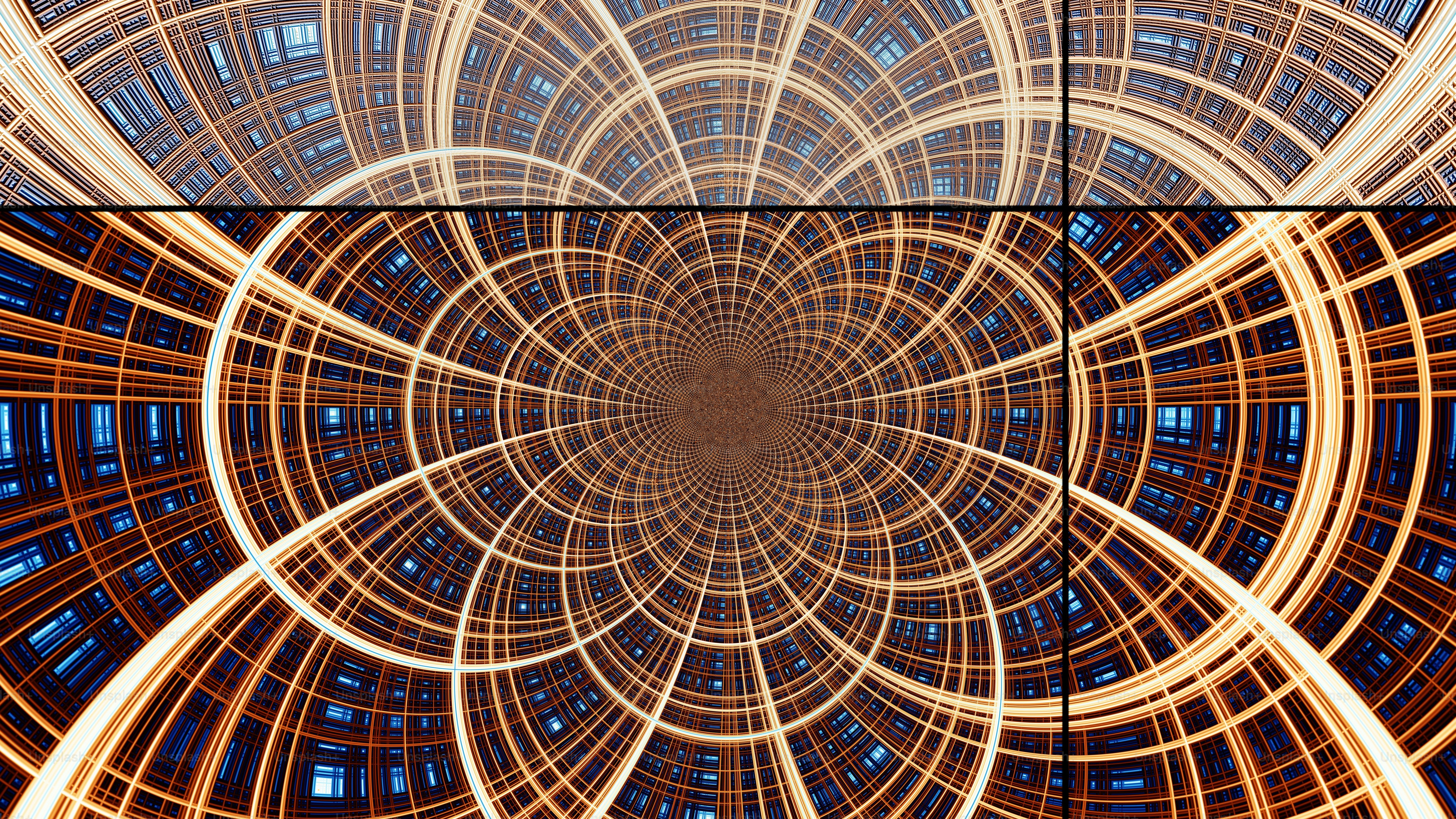 a computer generated image of a circular design