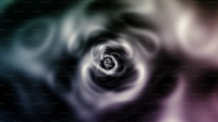 Una foto en blanco y negro de una espiral