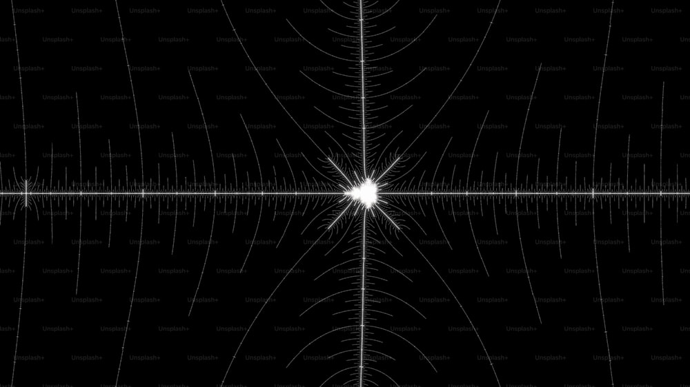 Una foto en blanco y negro de una estrella