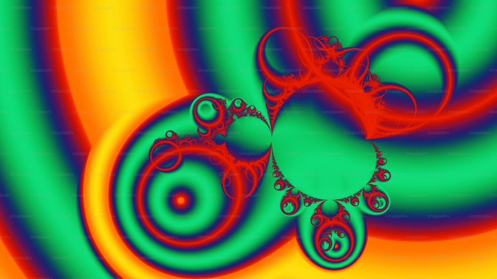 Una imagen generada por computadora de un diseño en espiral