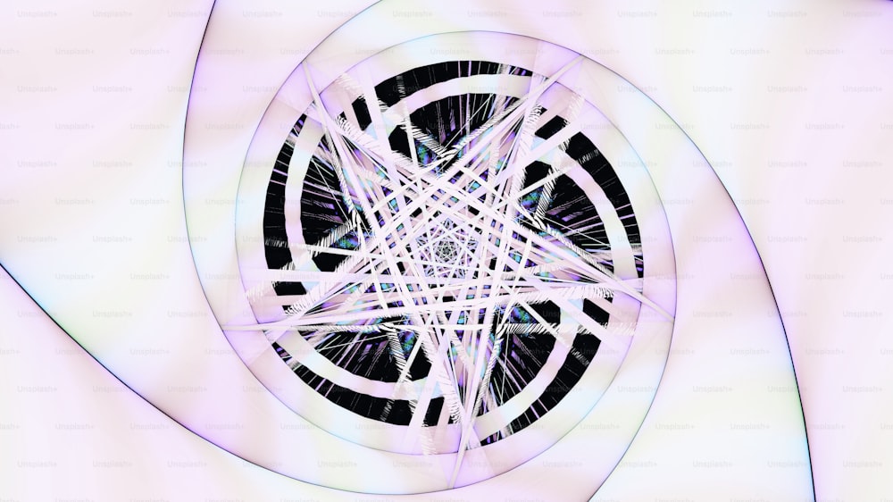 a computer generated image of a circular object