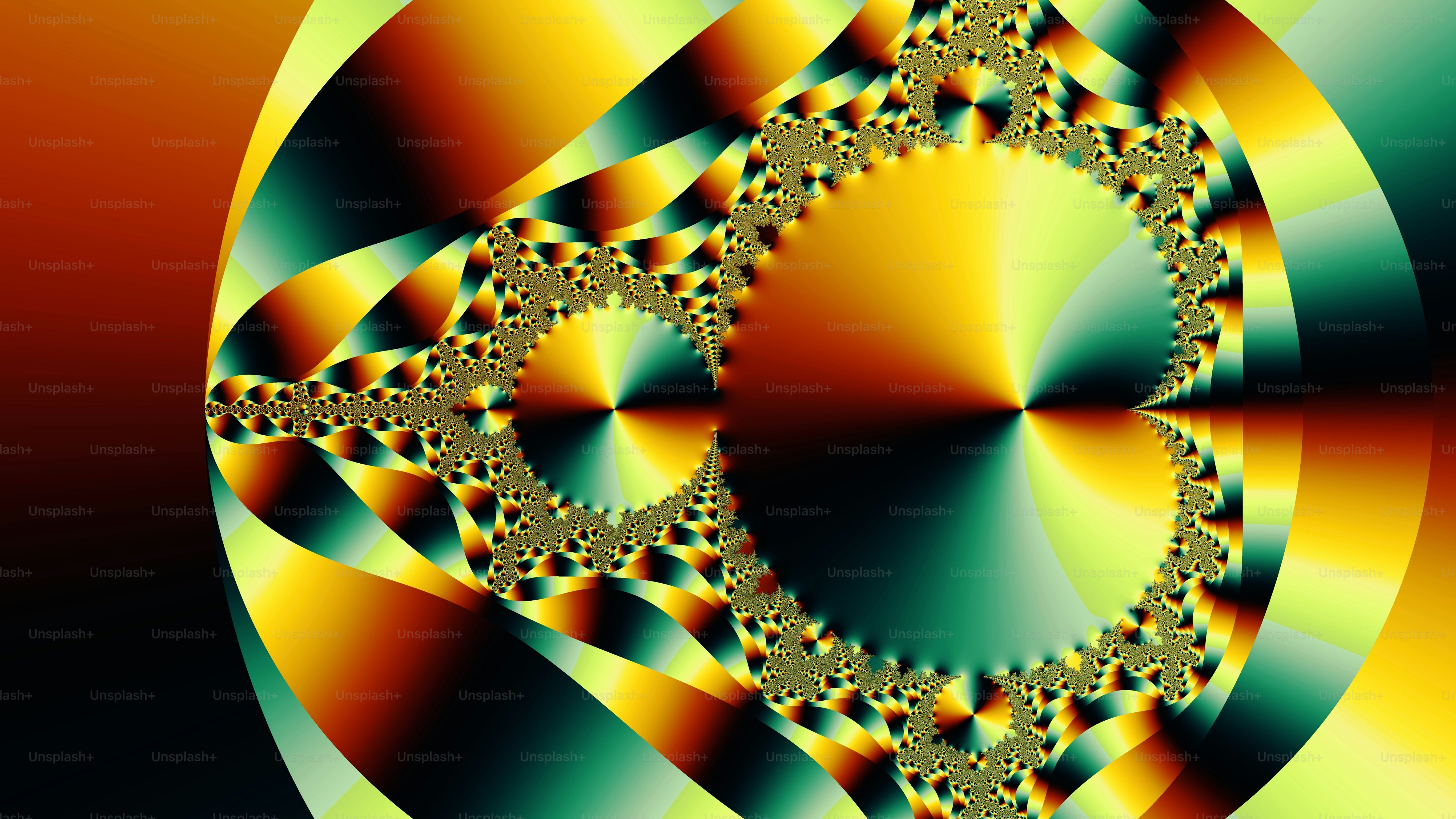 un'immagine generata al computer di un oggetto circolare