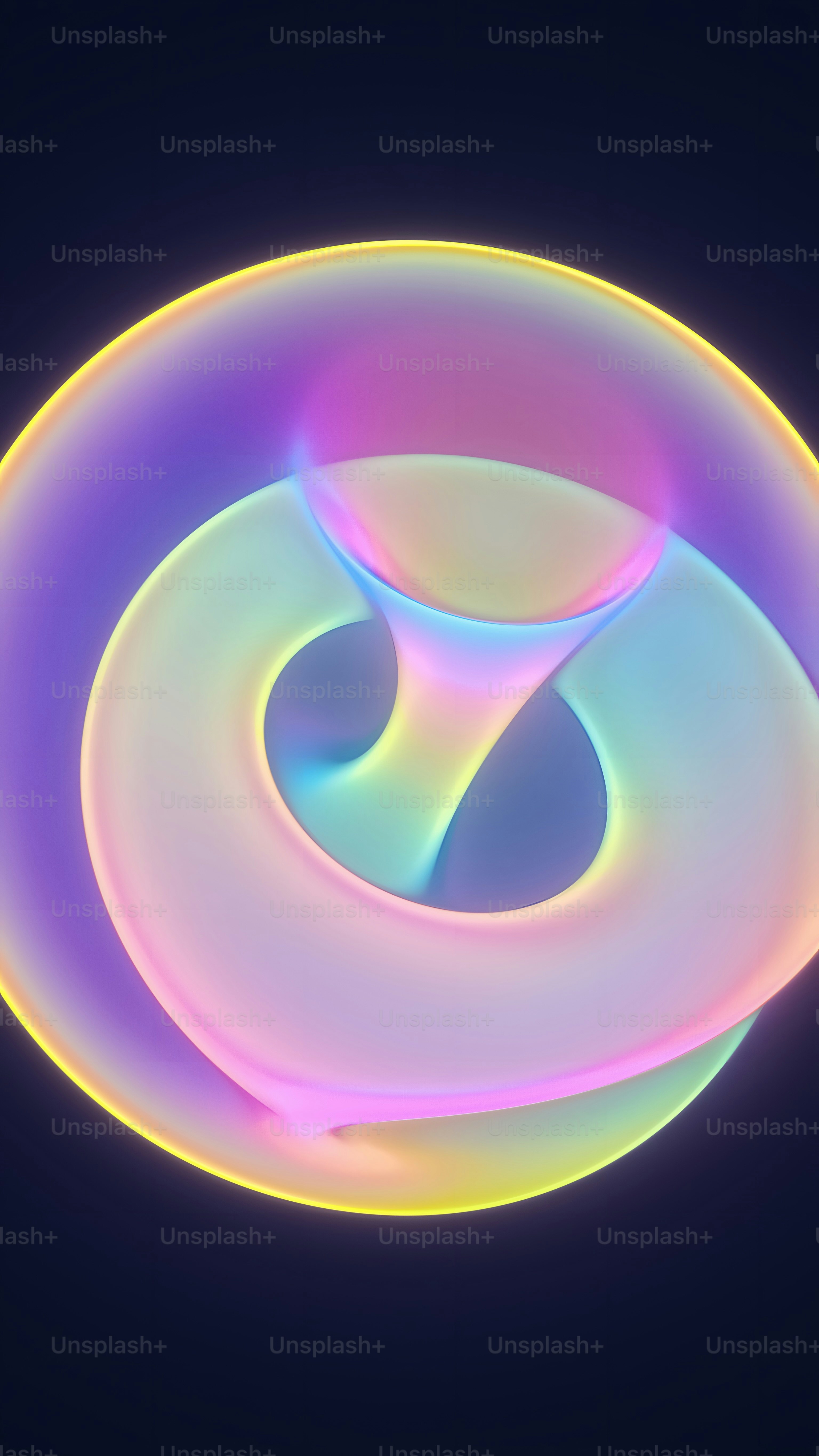 un'immagine generata al computer di un oggetto circolare