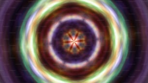 an abstract image of a circular object with a star in the center