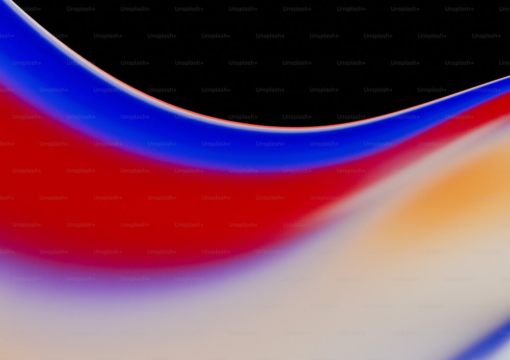 Un primo piano di un'onda rossa, bianca e blu