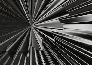 Une photo en noir et blanc d’un design abstrait