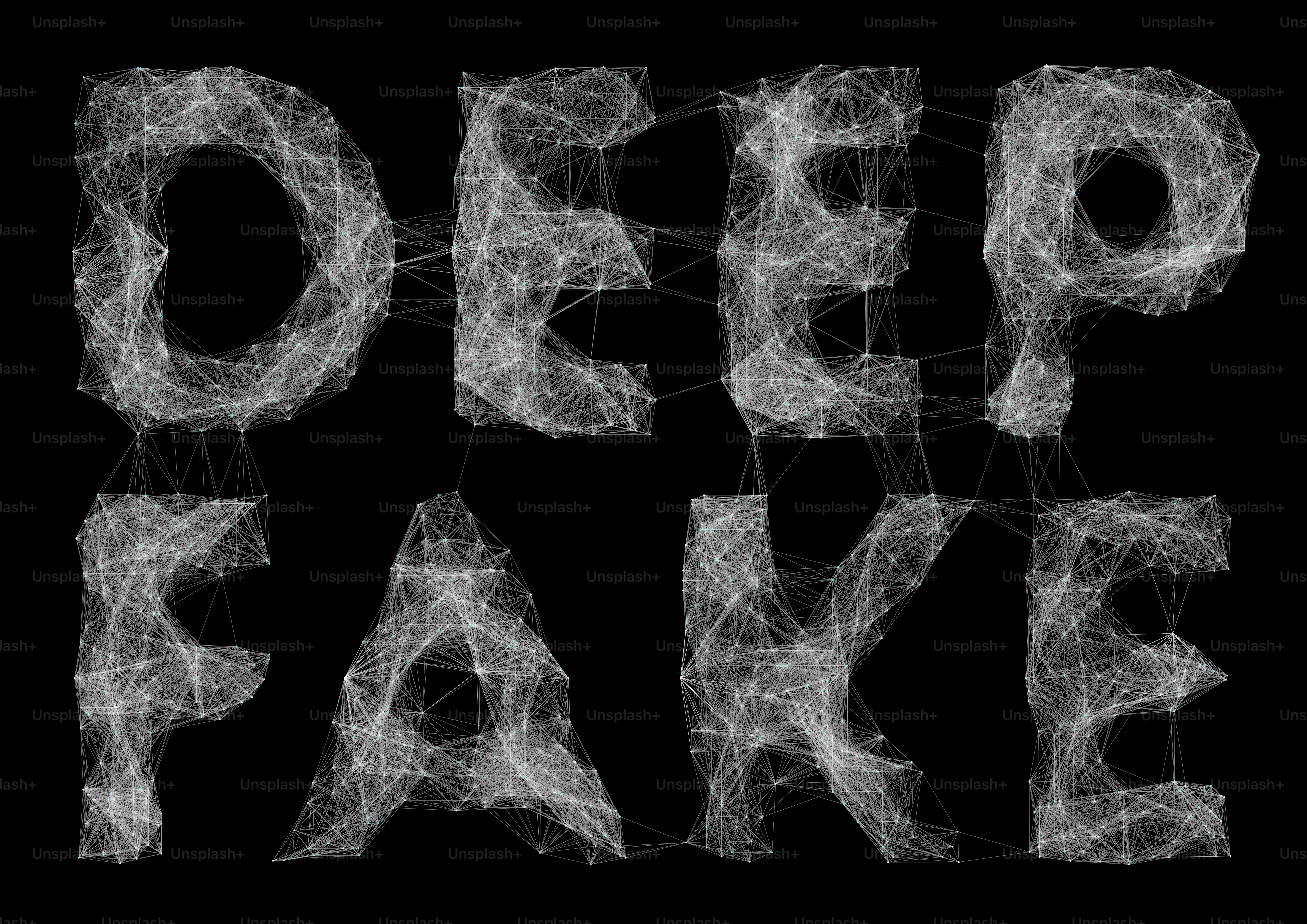 3D render of a deep fake type design