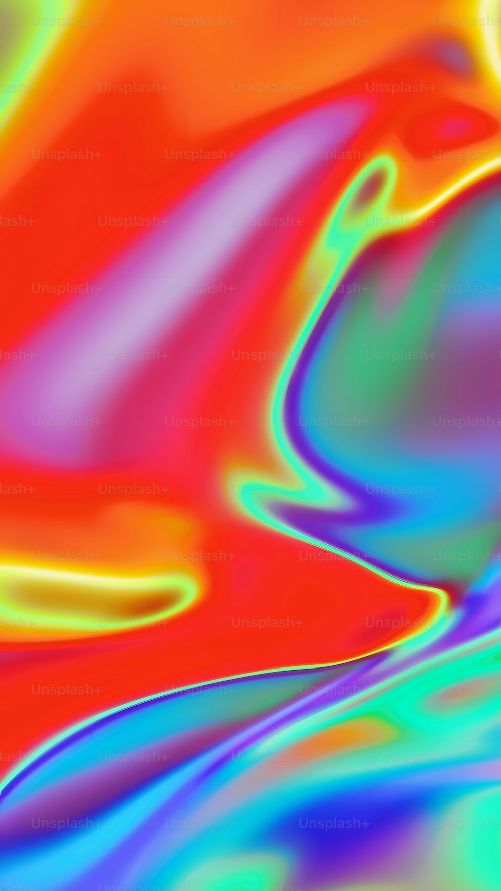 une image multicolore d’une substance liquide