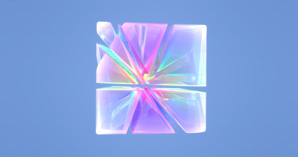 uma imagem gerada por computador de um objeto quadrado