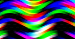 a multicolored zigzag pattern with a black background
