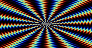 uma imagem abstrata de um padrão azul, vermelho e amarelo