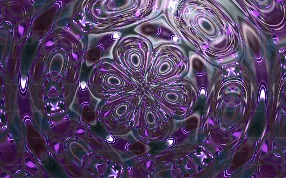 uno sfondo viola astratto con un disegno circolare