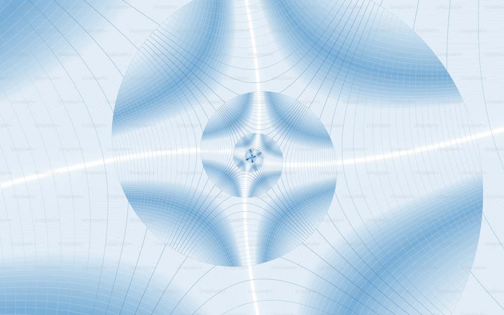 ein blauer abstrakter Hintergrund mit einem kreisförmigen Design
