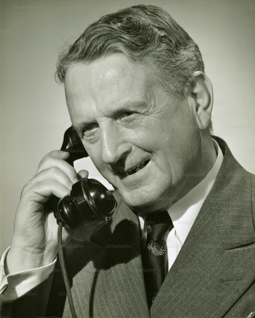UNITED STATES - CIRCA 1950s:  Man on phone.