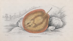 Ein Trygon Strogylopterus aus der Familie der Rochen, um 1850. Stich von Lizars nach Stewart. (Foto von Hulton Archive / Getty Images)